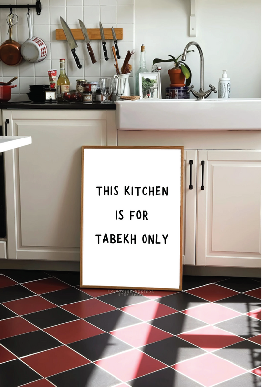 This kitchen is for Tabekh only