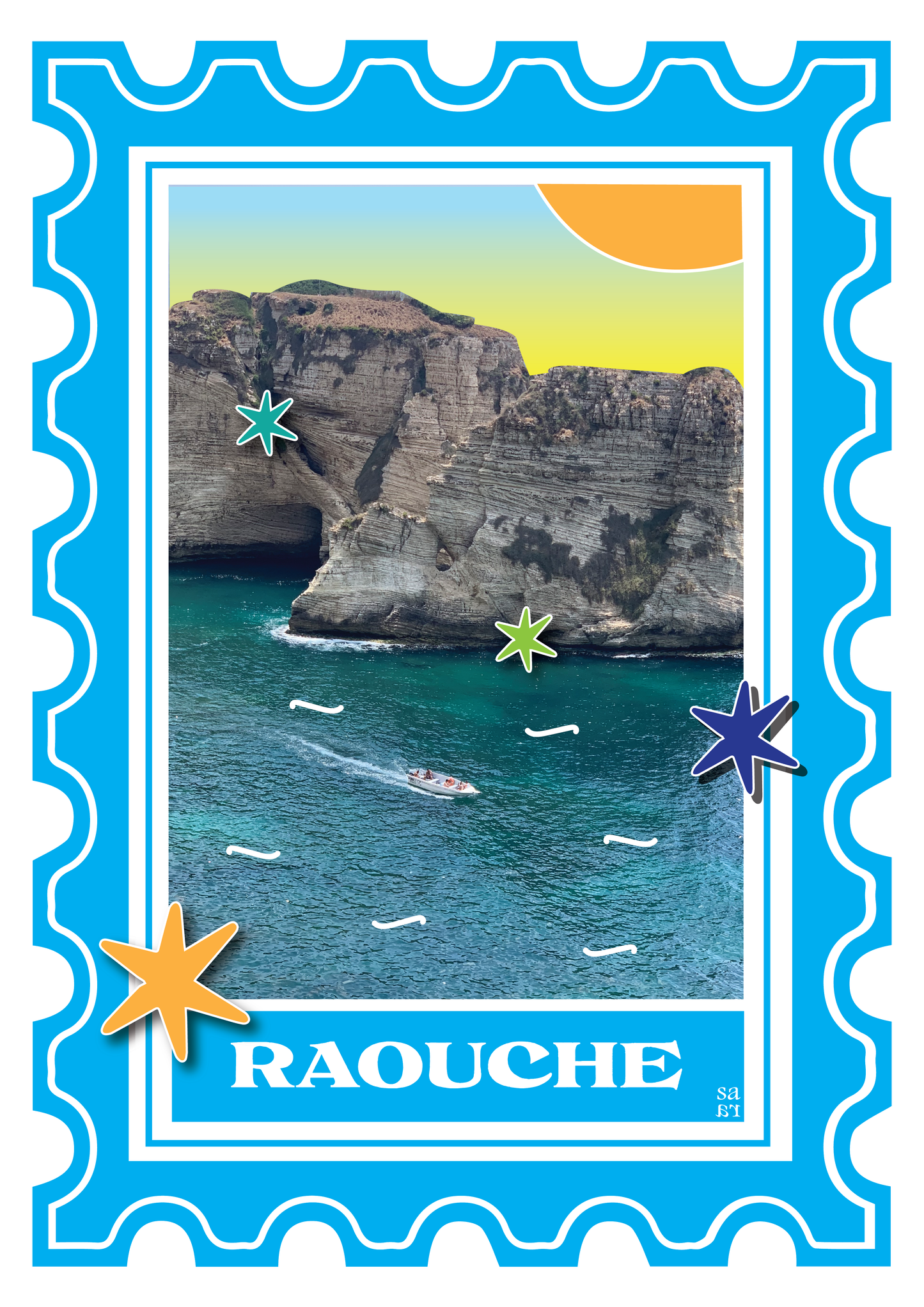 Raouche Postcard